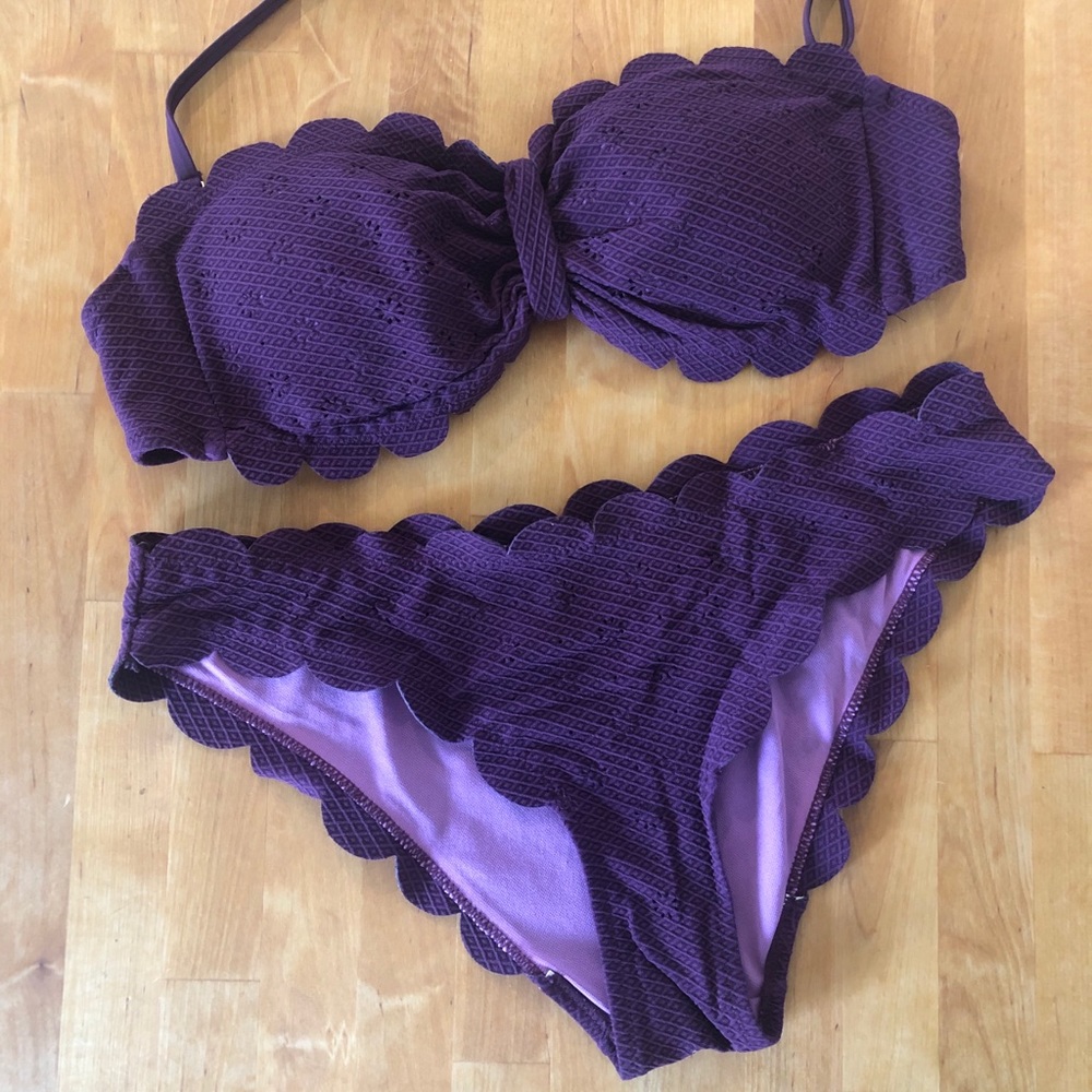 Purple Scallop Bikini
